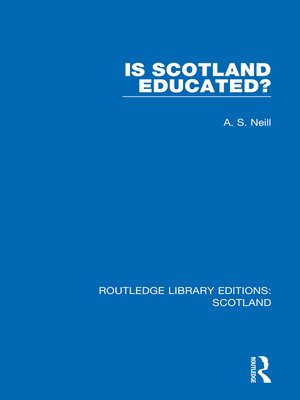 cover image of Is Scotland Educated?